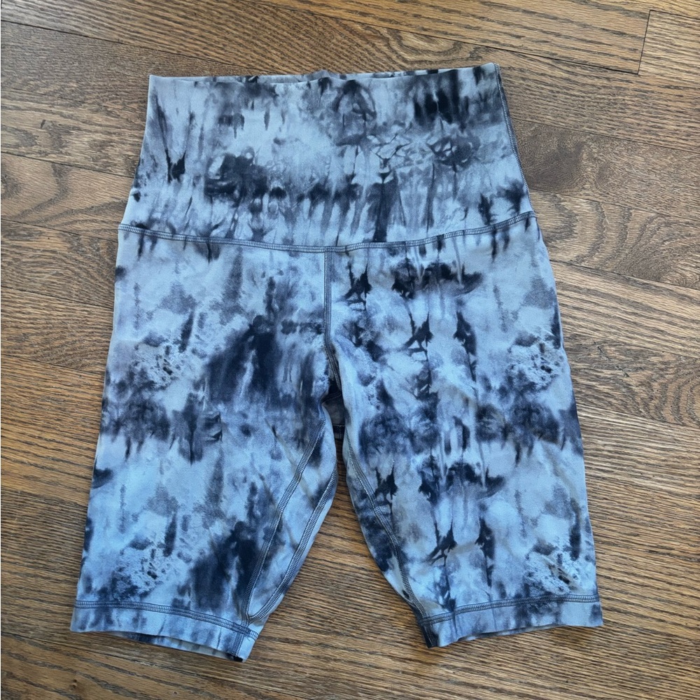 lululemon athletica Tie-Dye Athletic Shorts - Black and Gray